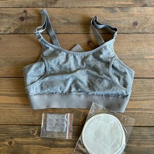 Gray Women's Pumping Bra Size Small